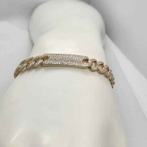 Brand New   Sterling Silver 925 cuban link style Bracelet